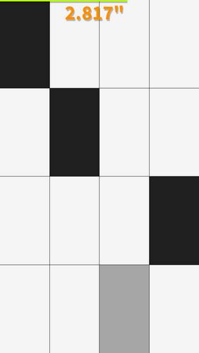 Don't tap the white tile - Android game screenshots.