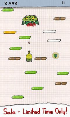 Doodle Jump - Android game screenshots.