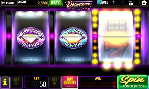 Downtown deluxe slots - Android game screenshots.
