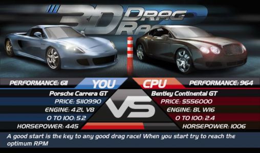 Drag race 3D 2: Supercar edition - Android game screenshots.