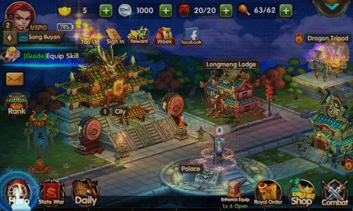 Dragon blade: An era of state war - Android game screenshots.