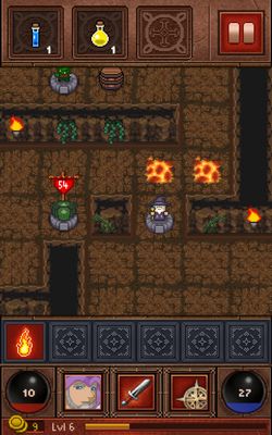 Gameplay of the Dragon's dungeon for Android phone or tablet.