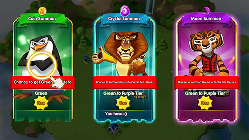 Gameplay of the DreamWorks: Universe of legends for Android phone or tablet.