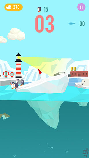 Drifting penguins - Android game screenshots.