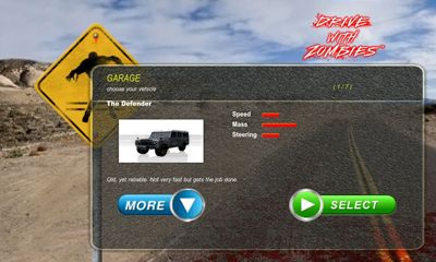 Gameplay of the Drive with Zombies for Android phone or tablet.