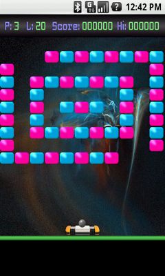 DROID BREAKOUT - Android game screenshots.