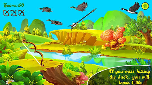 Gameplay of the Duck hunting archery for Android phone or tablet.