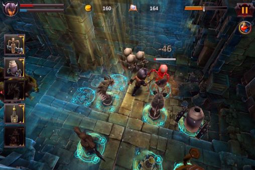 Gameplay of the Dungeon crisis for Android phone or tablet.