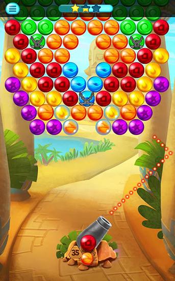 Egypt pop bubble shooter - Android game screenshots.