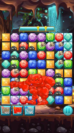 Elemental jewels: Match 3 game - Android game screenshots.