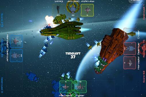 Epic space battles - Android game screenshots.