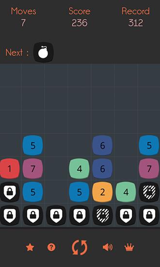Eptatron: A number puzzle - Android game screenshots.