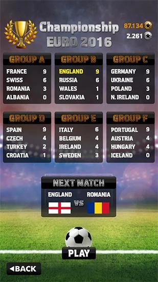 Euro 2016: Soccer flick - Android game screenshots.