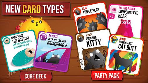 Exploding kittens - Android game screenshots.