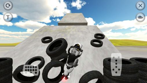 Gameplay of the Extreme motorbike racer 3D for Android phone or tablet.