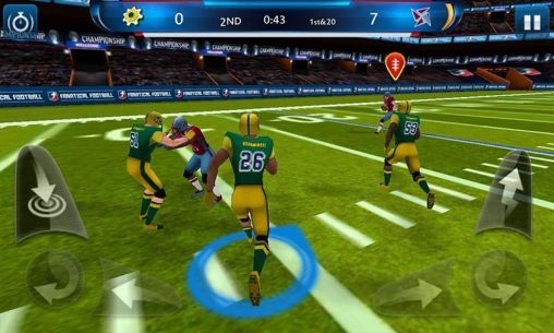 Gameplay of the Fanatical football for Android phone or tablet.