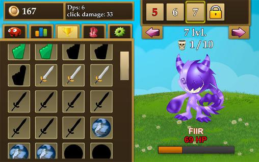 Fantasy clicker - Android game screenshots.