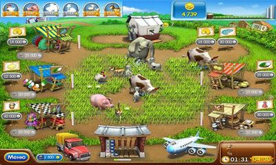 Gameplay of the Farm Frenzy 2 for Android phone or tablet.