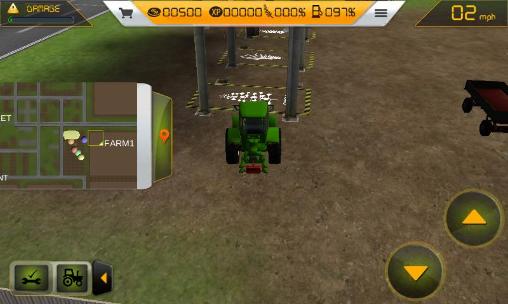 Farm tractor simulator 3D - Android game screenshots.
