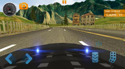 Fast lane car racer - Android game screenshots.