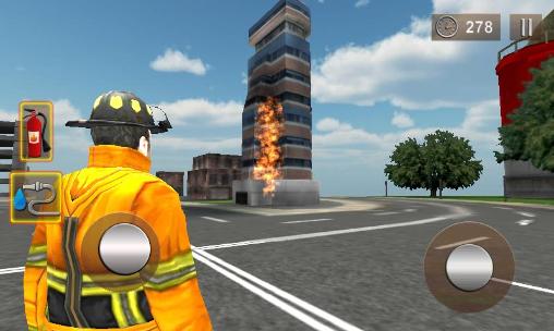 Firefighter 3D: The city hero - Android game screenshots.