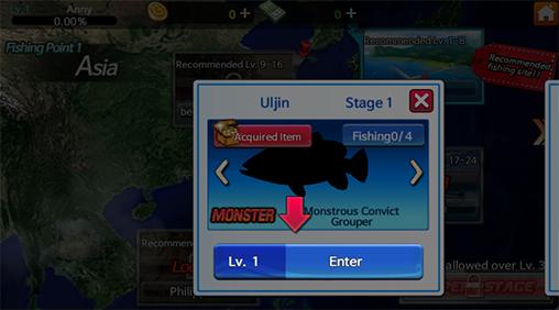 Fishing hero. 1, 2, 3 fishing: World tour - Android game screenshots.