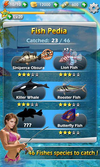 Fishing mania 3D - Android game screenshots.