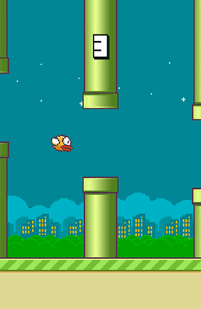 Flappy bird - Android game screenshots.