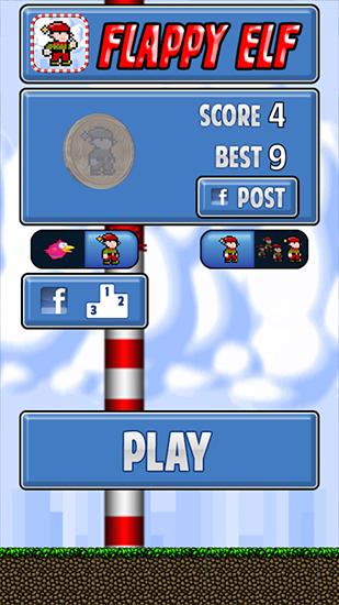 Flappy elf multiplayer - Android game screenshots.