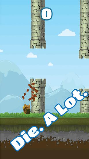 Flappy owl - Android game screenshots.