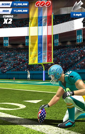 Flick: Field goal 16 - Android game screenshots.