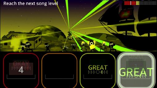Flow: A space drum saga DLX - Android game screenshots.