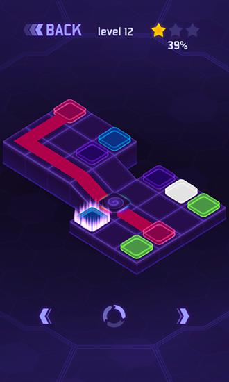 Flow dots: Cyber lines 3D - Android game screenshots.