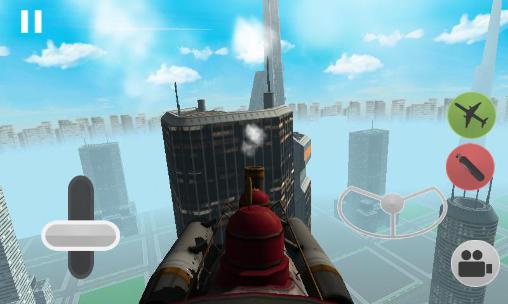 Flying train simulator 3D - Android game screenshots.