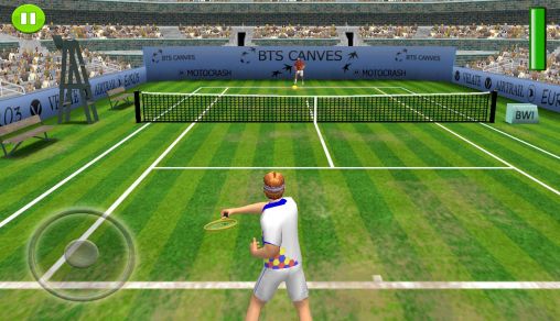 Gameplay of the FOG Tennis 3D: Exhibition for Android phone or tablet.