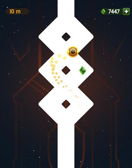 Follow the line: Glow space - Android game screenshots.
