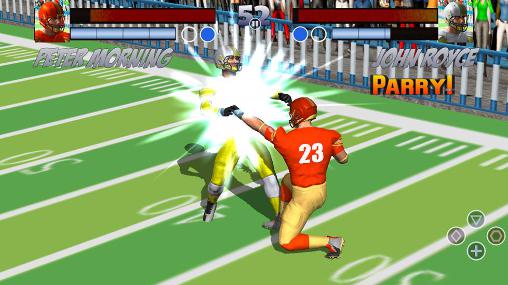 Football rugby players fight - Android game screenshots.