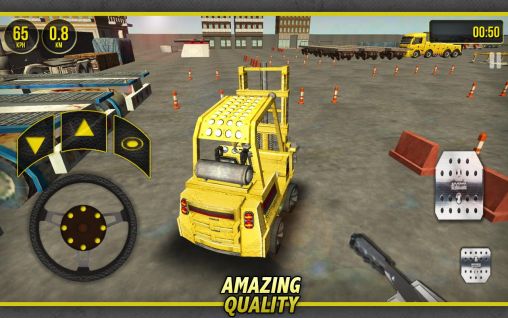 Forklift simulator 3D 2014 - Android game screenshots.