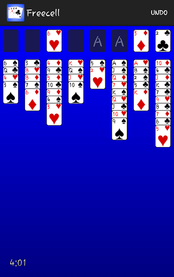 Freecell solitaire - Android game screenshots.