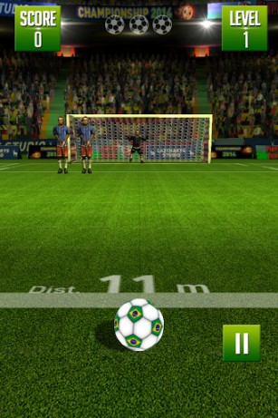 Freekick: World football championship - Android game screenshots.