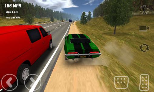 Freeway traffic rush - Android game screenshots.