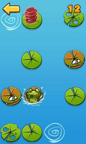 Don't tap the wrong leaf. Frog jump - Android game screenshots.