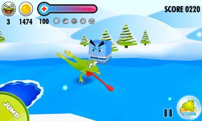 Gameplay of the Frog on Ice for Android phone or tablet.