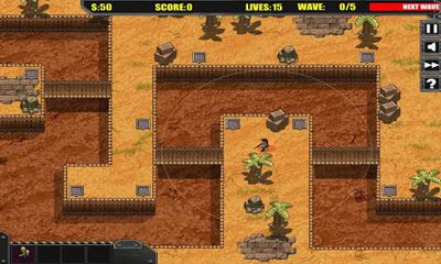 Gameplay of the Front Defense for Android phone or tablet.