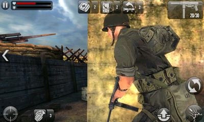 Frontline Commando D-Day - Android game screenshots.