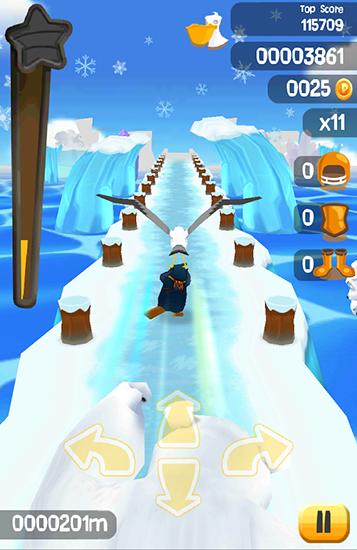 Frozen run: Penguin escape - Android game screenshots.