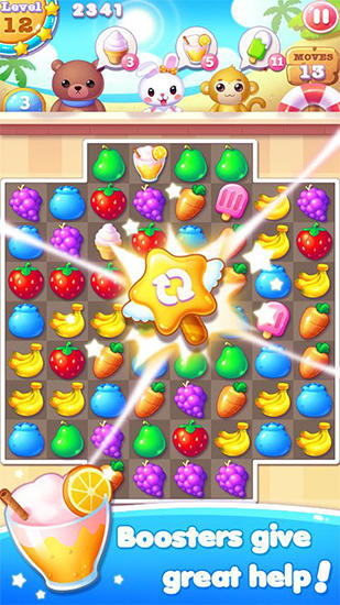 Fruit bunny mania - Android game screenshots.