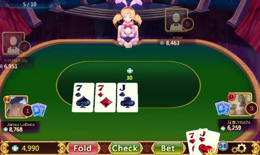 Fun Texas hold'em beta: Poker - Android game screenshots.