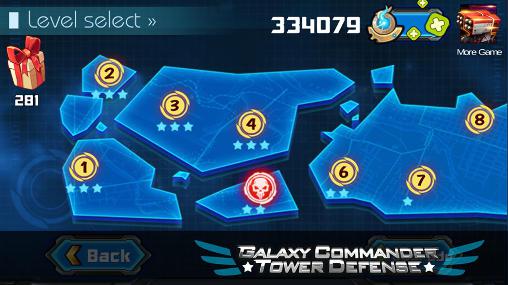 Galaxy commander: Tower defense - Android game screenshots.