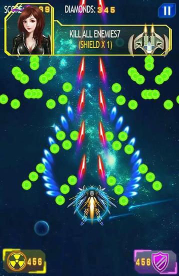 Galaxy wars: Space defense - Android game screenshots.